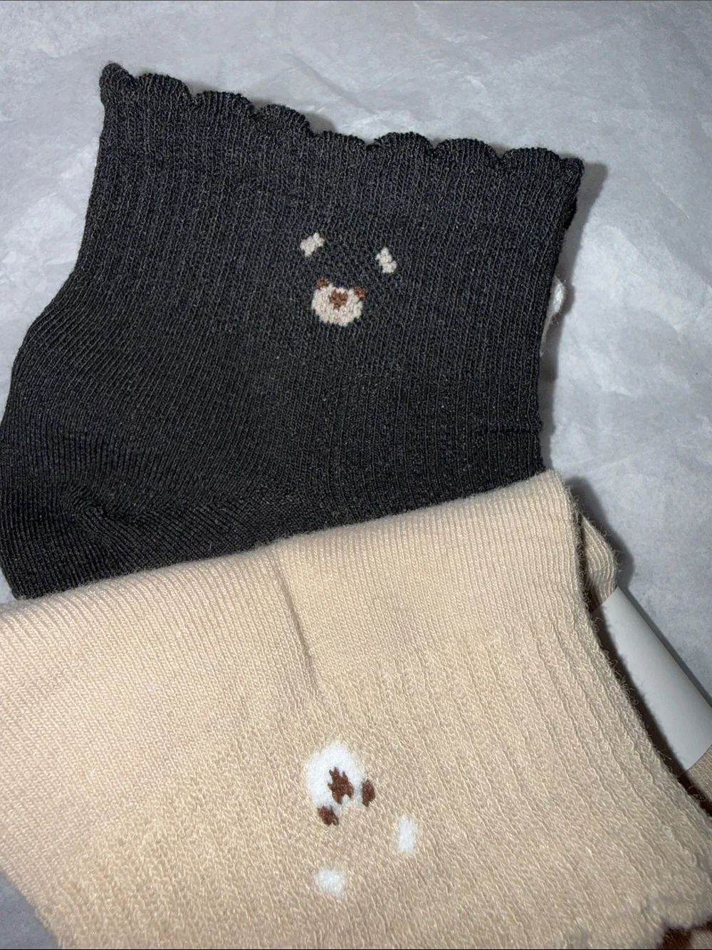 Women's White & Black No-Show Fashion Socks - 3 Pairs
